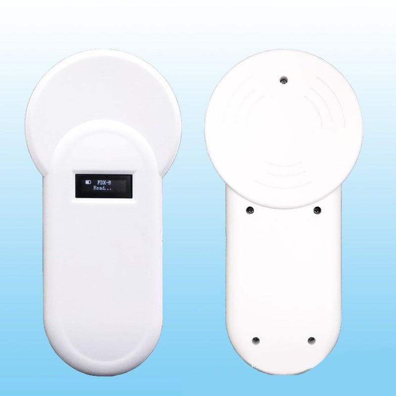Pet Microchip Reader Portable Handheld Scanner Fast Identification Livestock Tracking Device White - Image 3