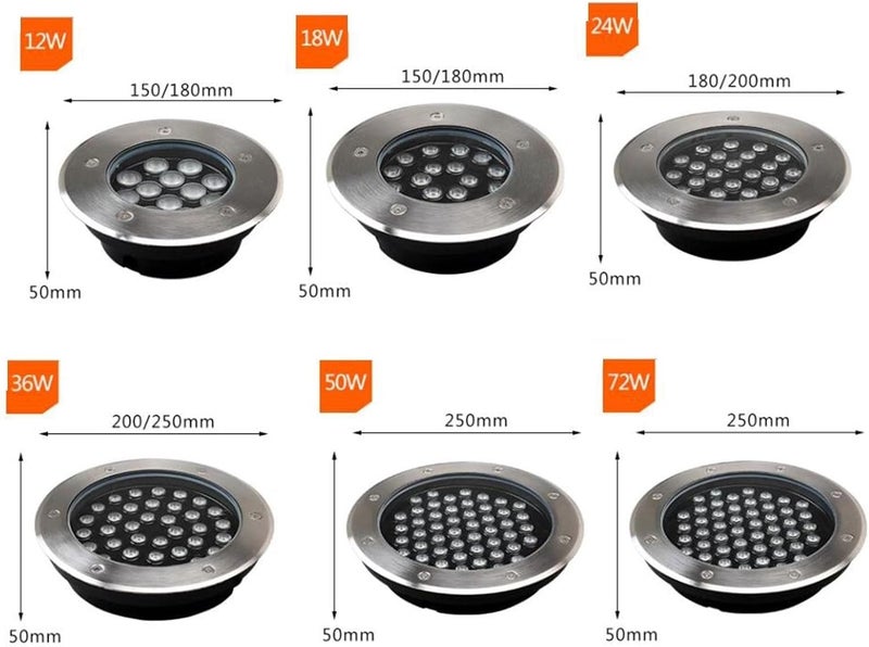 LED Light Beam Spotlights - Outdoor LED Recessed Spotlight,White-3W(80mm*40mm) - Image 3