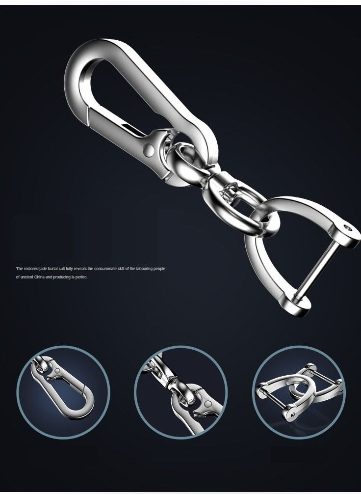 Generic Anti-lost Car Keychain with Phone Number Card Keyring Phone Number Plate Key Ring Auto Vehicle Key Chain Accessories  - Image 2