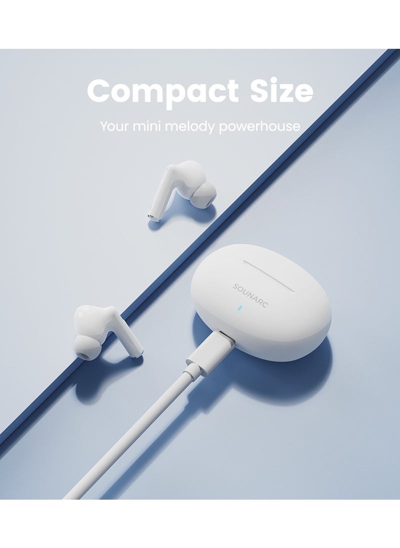 Sounarc - Sounarc Q1 Earbuds with Crystal Clear Call, Powerful Bass, Bluetooth 5.3 & 28 Hours of Playtime - Image 1