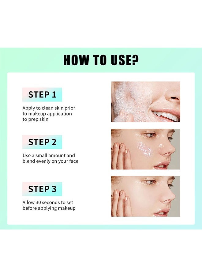 Heyxi Power Grip Primer -Pore Primer Pre Makeup Gel,Power Grip Primer,Pore Shrink Cream Isolation Concealer Cream Invisible Pore,Even Skin Tone Lasting Hydrating For All Skin Pink(#02)  - Image 5