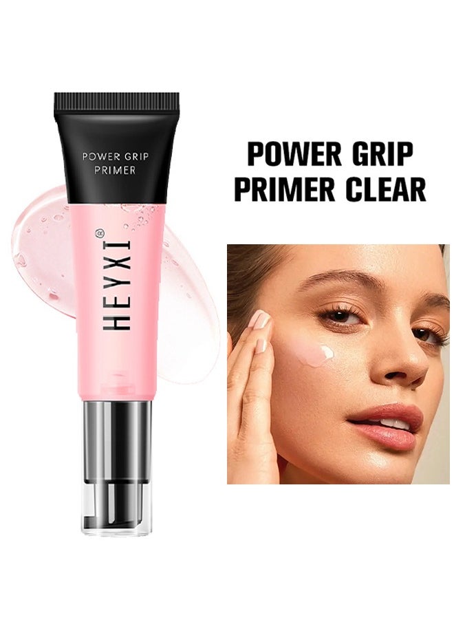 Heyxi Power Grip Primer -Pore Primer Pre Makeup Gel,Power Grip Primer,Pore Shrink Cream Isolation Concealer Cream Invisible Pore,Even Skin Tone Lasting Hydrating For All Skin Pink(#02)  - Image 1