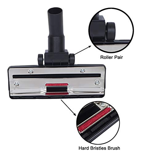 VMTC Roller Floor Tool Vacuum Cleaner Accessory 35mm - for Karchre WD1, WD2, WD3, WD4, WD5, WD6, Black - Image 2