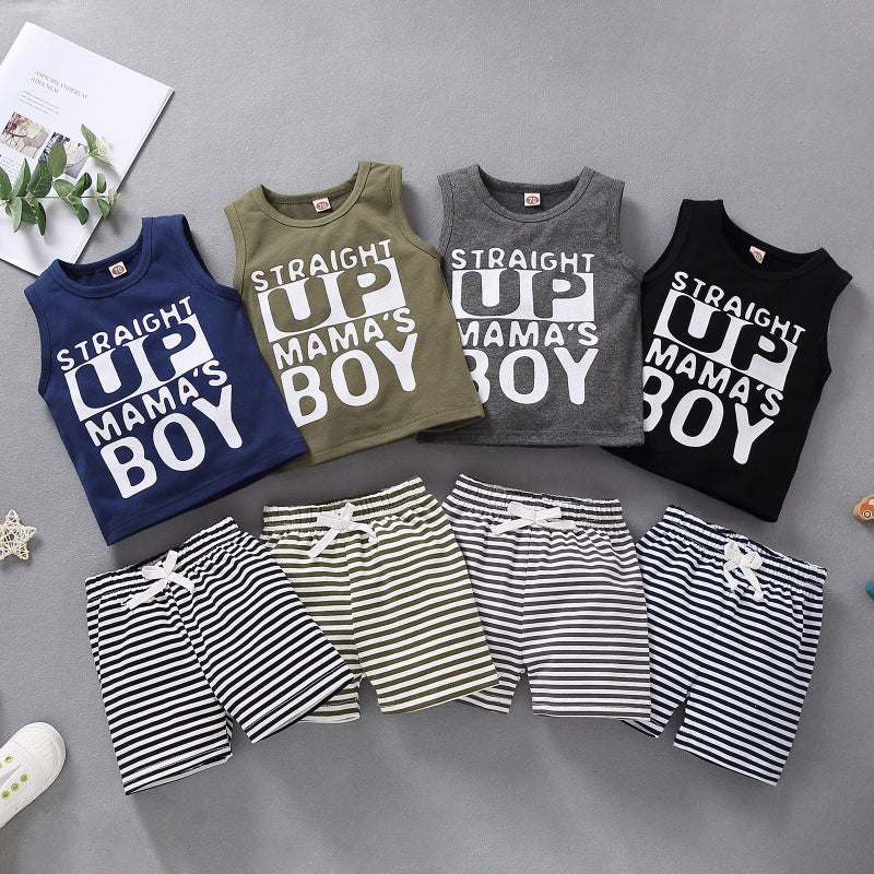 2020 New Vest Letter Coat With Striped Shorts Ins Best Selling Explosions A Generation Of Hair - Image 2