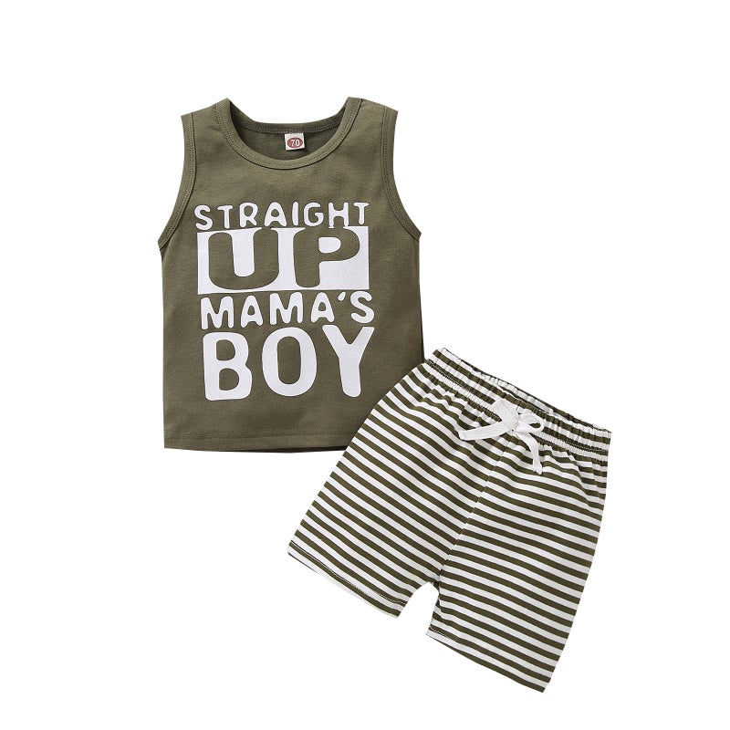 2020 New Vest Letter Coat With Striped Shorts Ins Best Selling Explosions A Generation Of Hair - Image 3