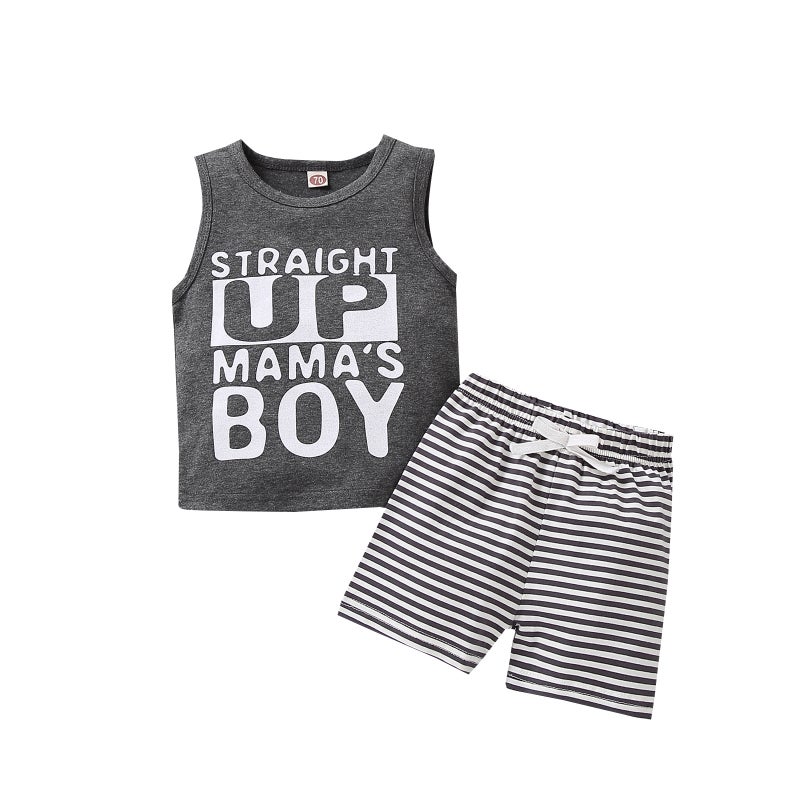 2020 New Vest Letter Coat With Striped Shorts Ins Best Selling Explosions A Generation Of Hair - Image 1