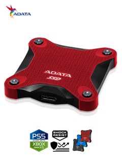 ADATA SD620 1TB External Solid State Drive | Shock Resistance SSD Compatible with PS5 XBOX for Superfast Gaming USB 3.2 Gen2x2 Type-C | Red  - Image 5