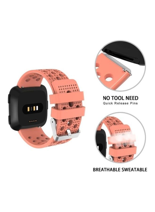 NIBEMINENT Replacement Band For Fitbit Versa Smartwatch Pink - Image 1
