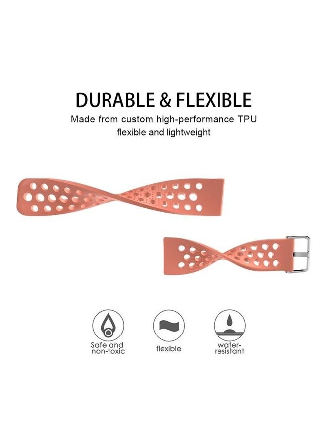NIBEMINENT Replacement Band For Fitbit Versa Smartwatch Pink - Image 2