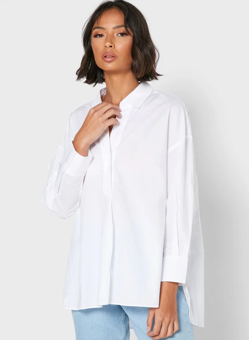 French Connection Aoko High Low Shirt
