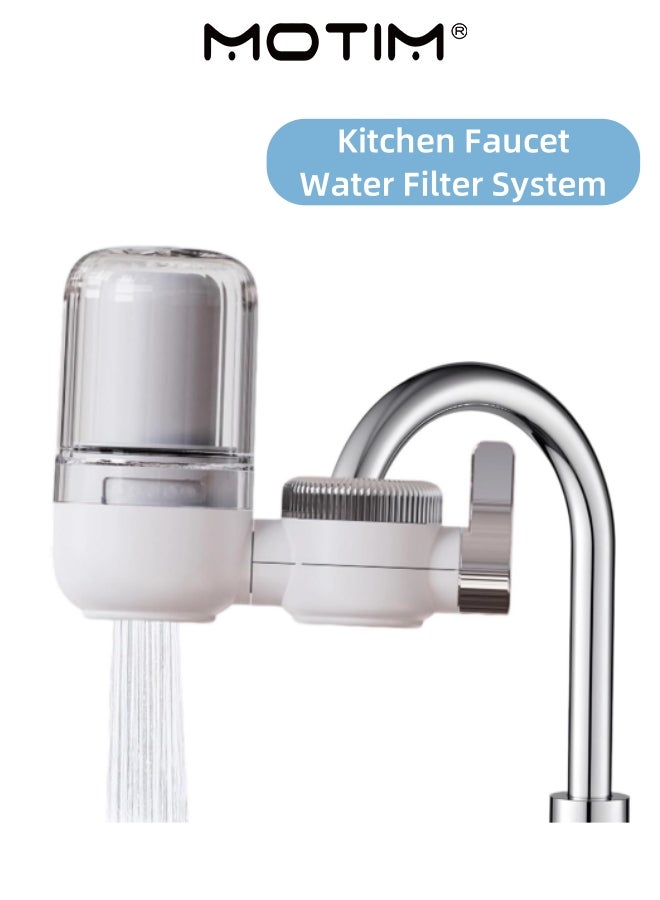 Motim Faucet Water Filter Sturdy Faucet Accessories Replace for Bathroom Household Kitchen Purification System Remove Rust Sediment Filtering Suspend - Image 1