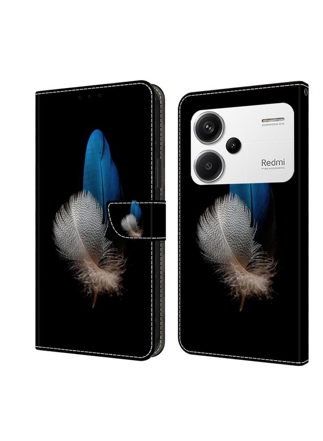 Case Cover For Xiaomi Redmi Note 13 Pro+ Crystal 3D Shockproof Protective Leather Phone Case Two Branches