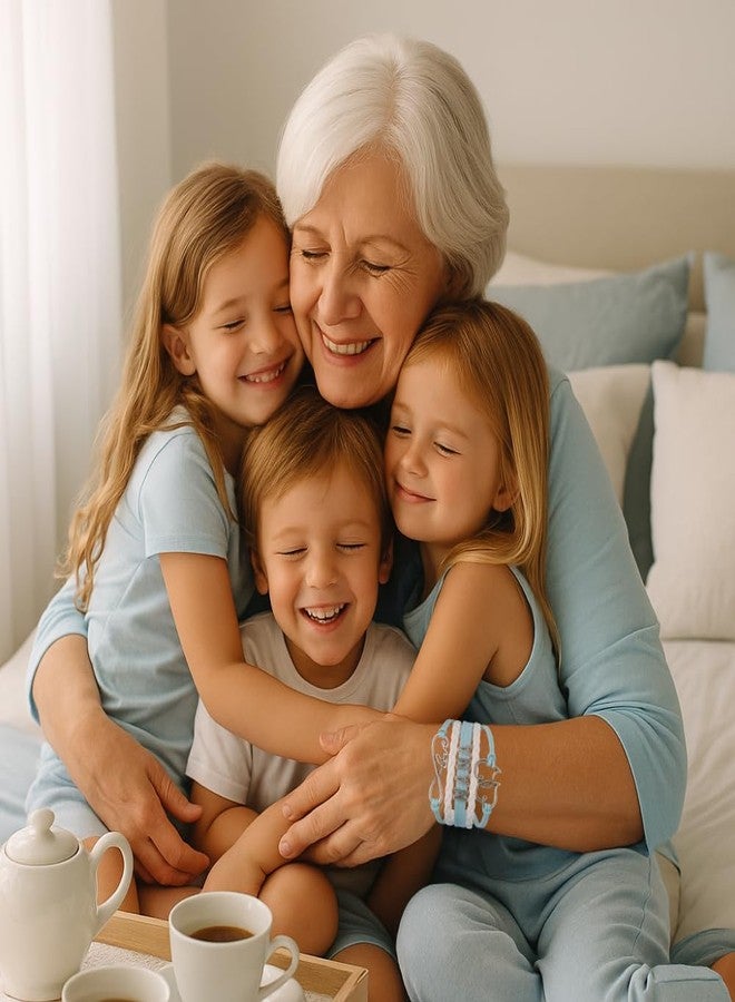 Infinity Collection Nana Bracelet, Nana Jewelry for Women, Blue Infinity Love Heart Bracelet for Grandma, New Grandmas, Pregnancy Reveal - Image 3