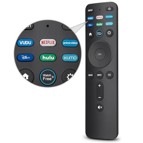 EWO'S Universal Remote Replacement XRT260 for All VIZIO Smart TV Smartcast 4K P-Series V-Series D-Series M-Series XRT136 XRT140 , with Buttons for Netflix Disney Prime Video Hulu (No Voice Function) - Image 1