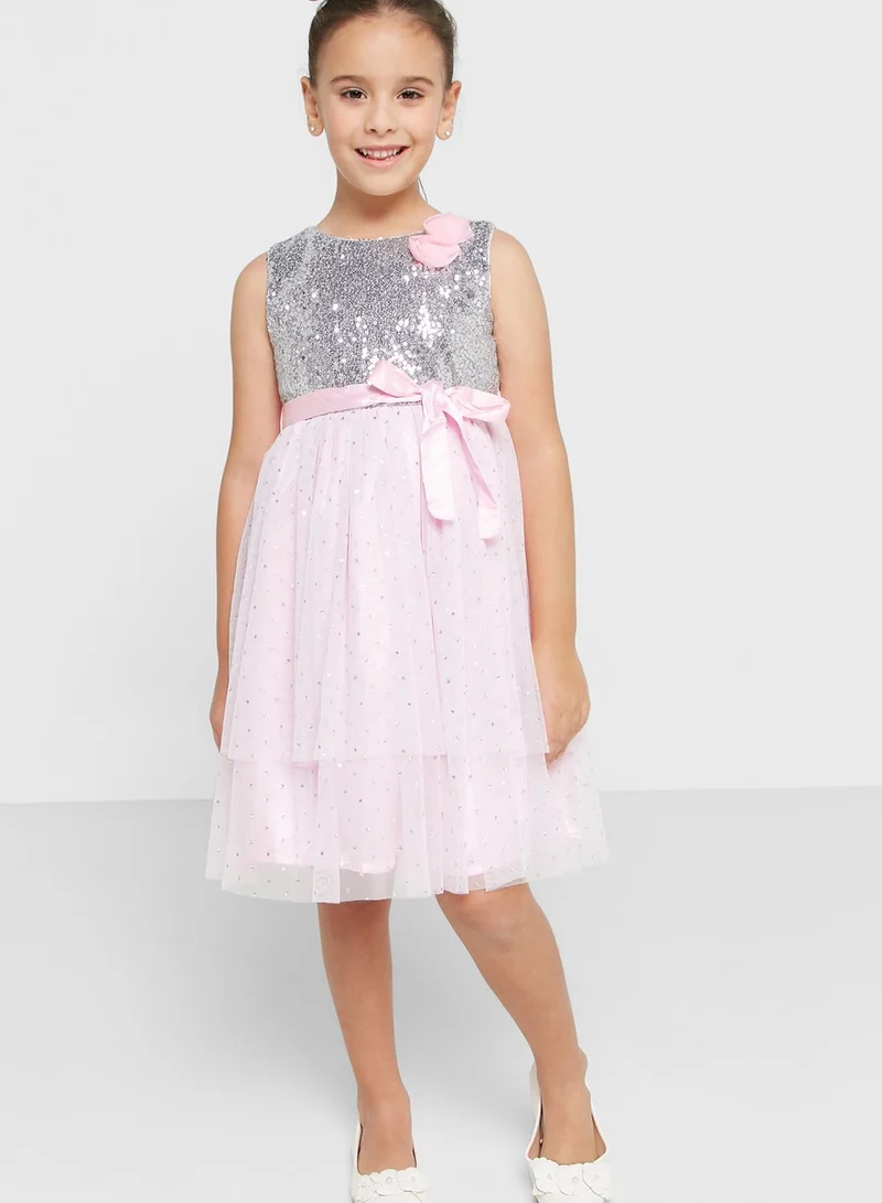 Nautinati Nauti Nati Girls Embellished Net Dress