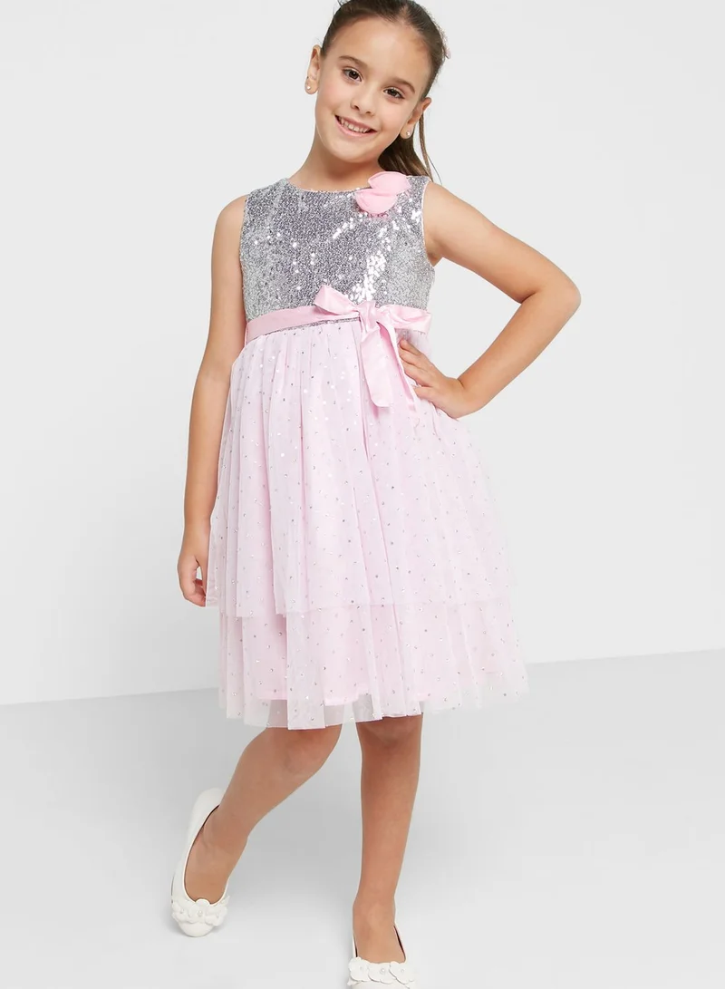 Nautinati Nauti Nati Girls Embellished Net Dress