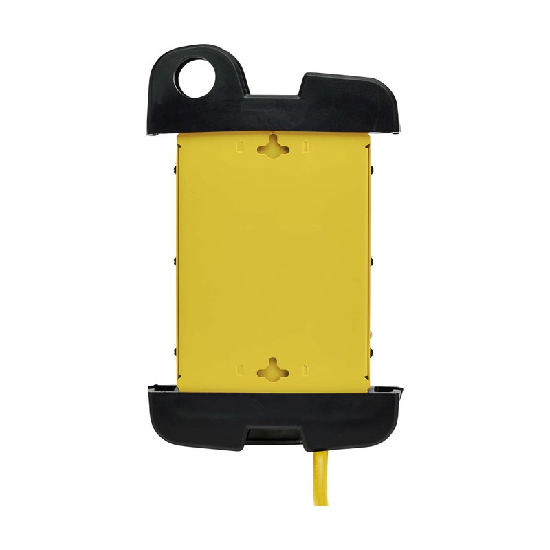 Tripp Lite Eaton TLM812SA Heavy Duty Power Strip with Surge Protection, 8 Outlets, 1500 Joules, Yellow Metal Housing, 12ft Cord, Keyhole Mounting Slots, Cord Wrap, Industrial Garage Work Shop Bench - Image 4