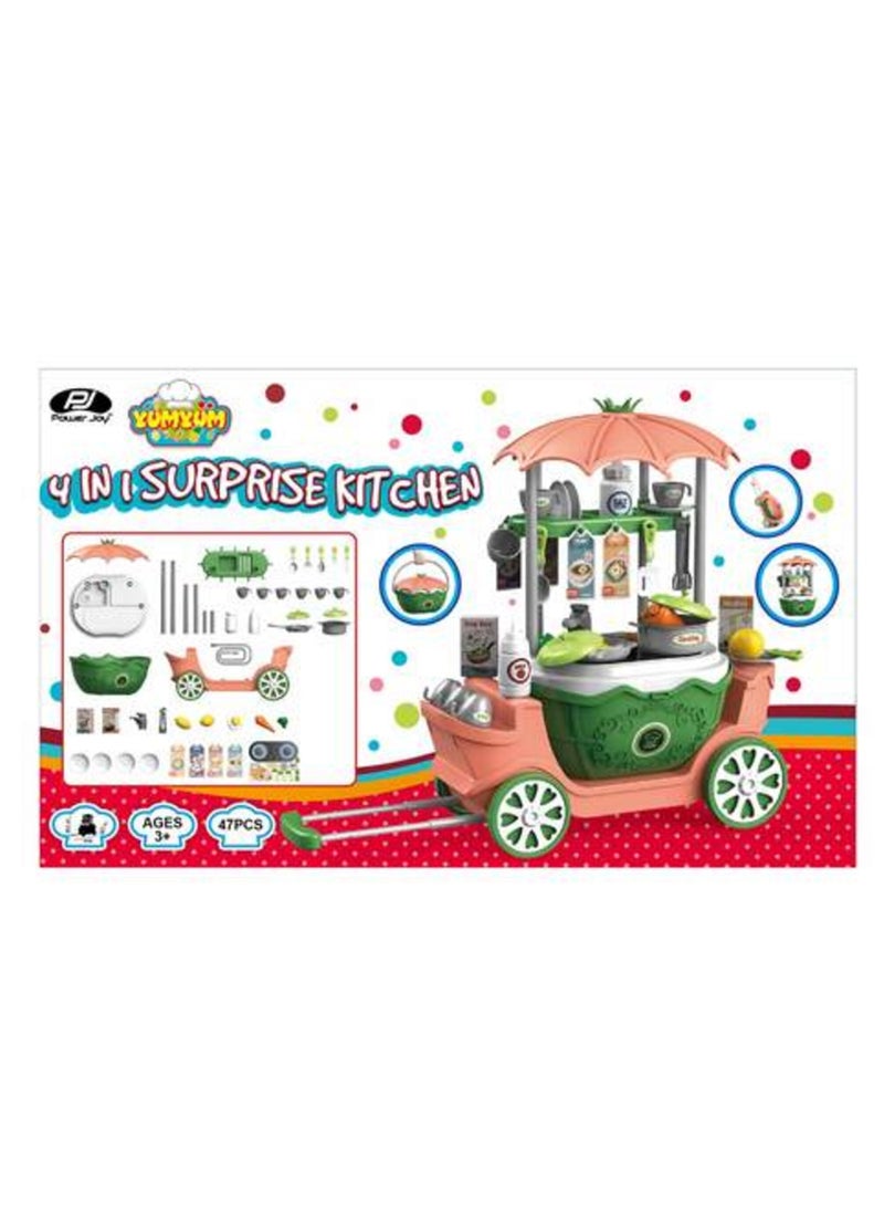 Yum Yum 4 In 1 Surprise Kitchen Playset Multicolour 47 count