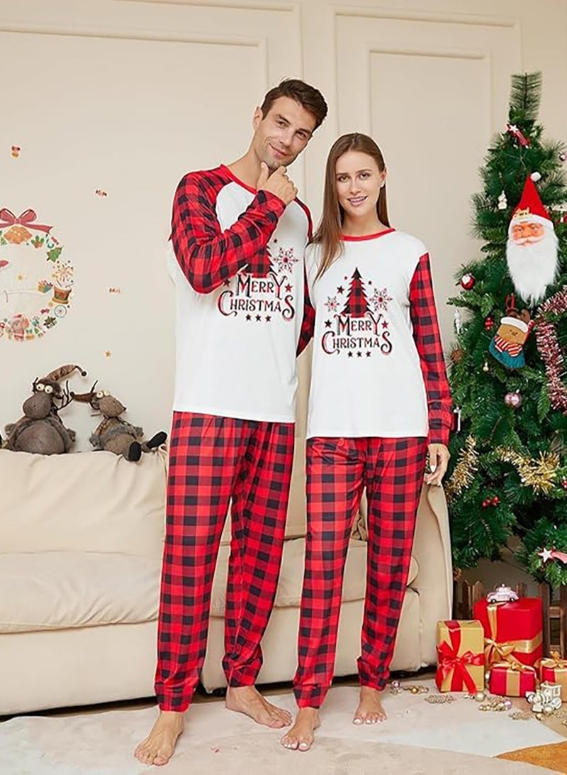 TAPIT Christmas Family Matching Pajamas Classical Nightwear Sleepwear Sets Long Sleeve Pjs for for Adults Kids and Baby Holiday Xmas Sleepwear Set (Baby Unisex) - Image 5