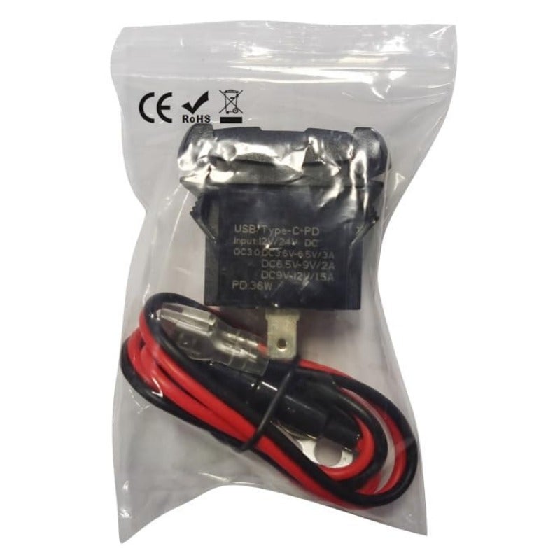 مقبس شاحن السيارة من نوع PD Type C QC3.0، مقبس طاقة USB للسيارة مع مقياس جهد رقمي LED، متوافق مع سيارات 12 فولت، اليخوت، القوارب، الكرفانات، والدراجات النارية، شحن سريع ومتين - Image 2