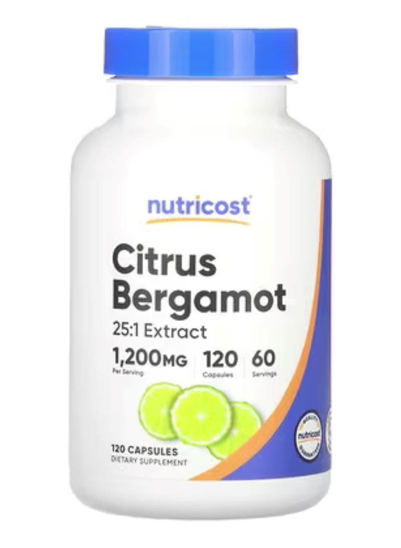 كبسولات الحمضيات والبرغموت 1200 ملغ، 120 كبسولة - Image 1