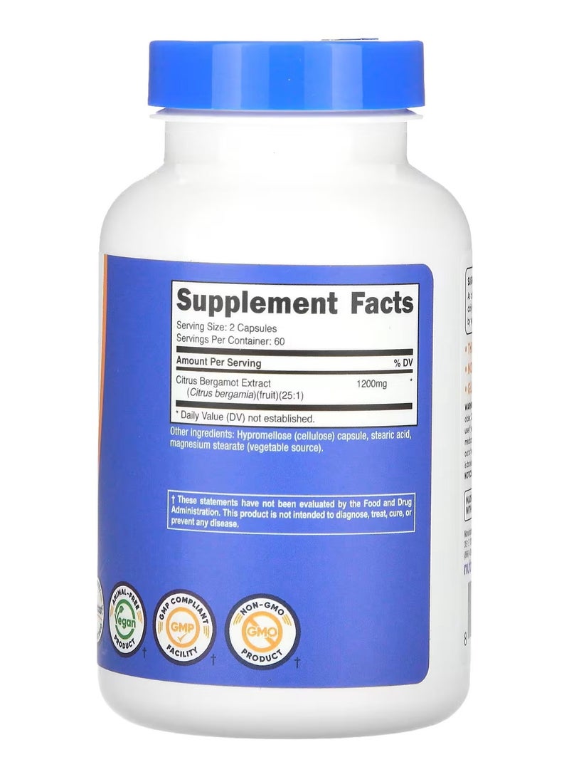 كبسولات الحمضيات والبرغموت 1200 ملغ، 120 كبسولة - Image 2