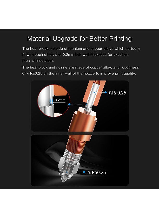 Generic CREALITY Spider Pro Hotend Nozzle High-temperature and High-speed Fast Heating for 3D Printer Ender-3 Pro/Ender-3/Ender-3 V2/Ender-5/Ender-2/CR-10 S5/CR-10/CR-20 Pro  - Image 4