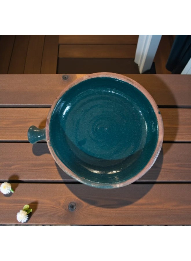 كلور زون بوتري قلايه من الفخار والخزف - آمنة في الفرن والميكروويف" يتحمل درجات الحراره المباشره وغير المباشره, شعله اوداخل الفرن سم 14 cm - Image 1