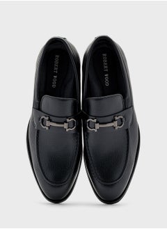 Robert Wood Trim Detail Formal Loafers  - Image 4