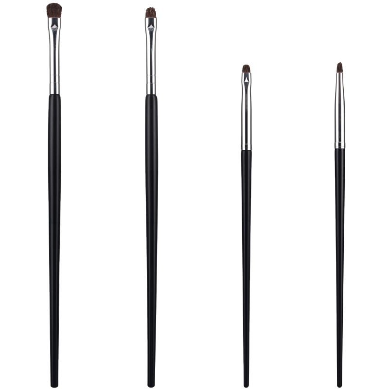 WY LIGHTING LEVEL 8Pcs Eye Makeup Brush Sets Mini Smudge Brush for Eyeliner Eyeshadow Brushes Eyeliner Brushes for Powder Gel Cream Liquid Concealer brush Eyeliner Blending Corner Highlighter Soft Natural Pony Hair - Image 1