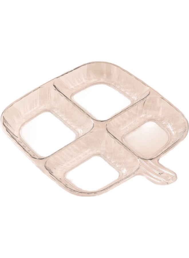 Yijuke (Yijuke) [2-Pack] Compartmented Serving Tray, Hot Pot Side Dish Plate, Condiment Dish, Dipping Sauce Plate, Fruit Plate, Candy And Nut Dish - Image 1