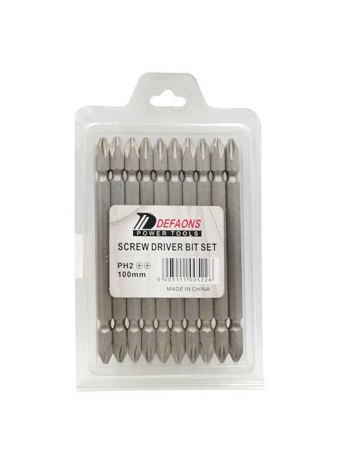 Screwdriver Bit Set Drill Bit 10 Pcs Set PH2 100mm  Defaons