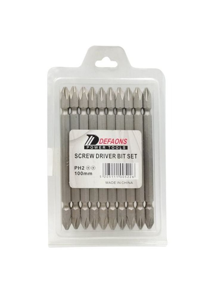 DEFAONS Screwdriver Bit Set Drill Bit 10 Pcs Set PH2 100mm  Defaons  - Image 1