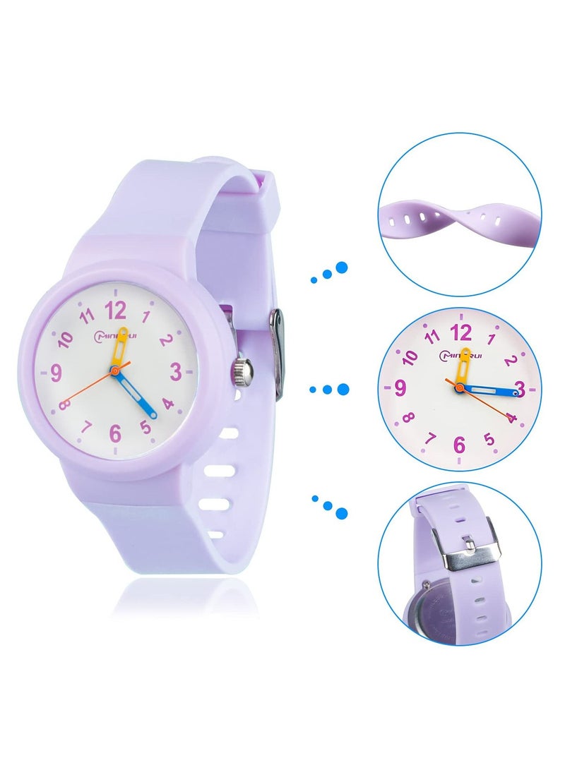 SYOSI Kids Watch, Child Analog Waterproof Toddler Learning Time Wrist Watch Easy to Read Time WristWatches for Kids as Gift, Girls Boys - Image 3
