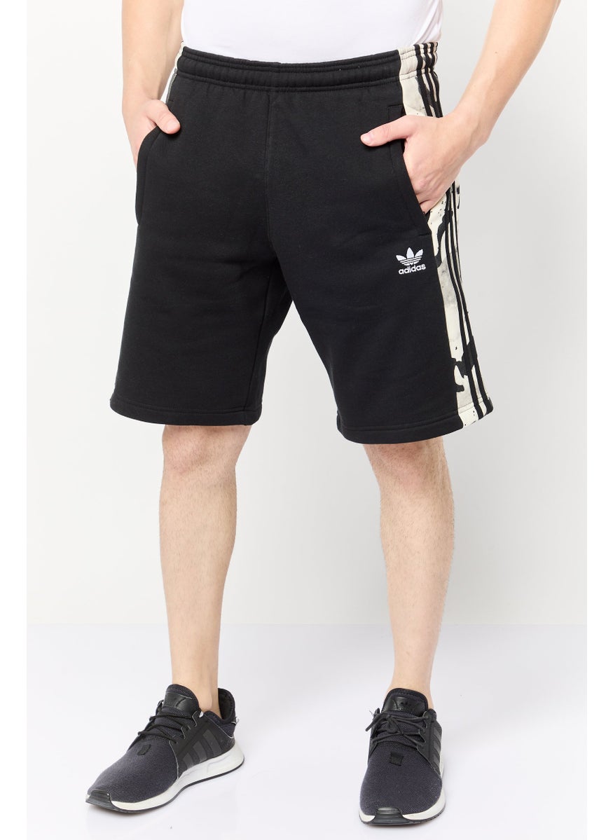 adidas Originals Men Sportswear Fit Embroidered Logo Training Shorts, Black  - Image 1