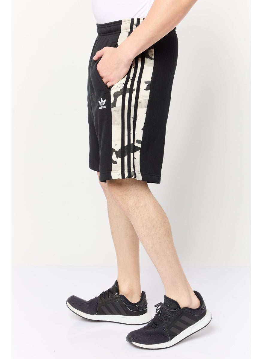 adidas Originals Men Sportswear Fit Embroidered Logo Training Shorts, Black  - Image 3