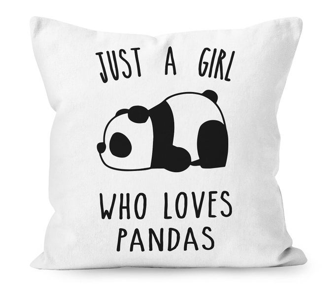 PANDA BEAR THROW PILLOW COVER 18 X 18 INCH PANDA LOVER GIFTS FOR HOME DECOR