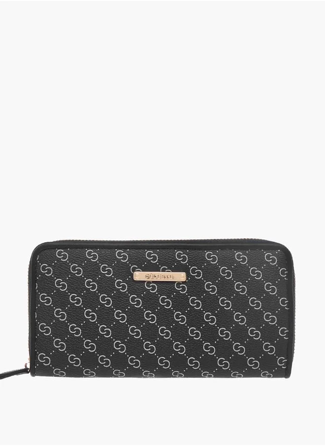 Celeste Womens Monogram Print 4-Piece Bag Set