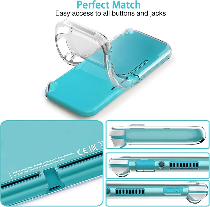 TIKOdirect Clear Case for Switch Lite, Durable Clear Cover with Shock-Absorbent & Anti-Scratch Switch Lite Accessories Slim Skin Shell, Transparent - Image 3
