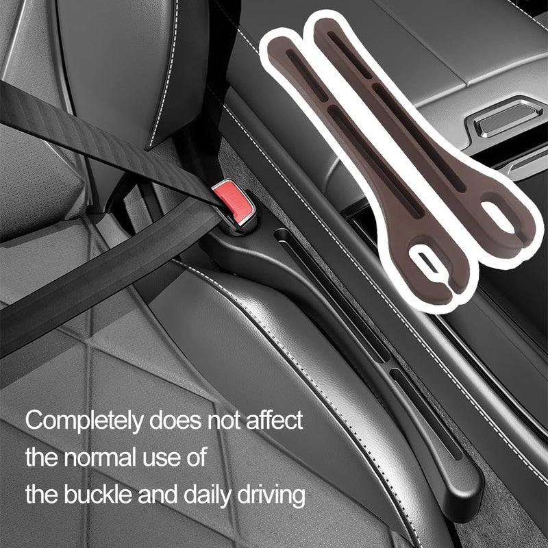 KIFIDAN 2PCS Car Seat Gap Filler Organizer,Upgrade Car Side Seat Gap Filler with Phone Holder,Multifunctional Car Seat Filler Gap Space Prevents Things Dropping for Cars,SUVs (Brown) - Image 5