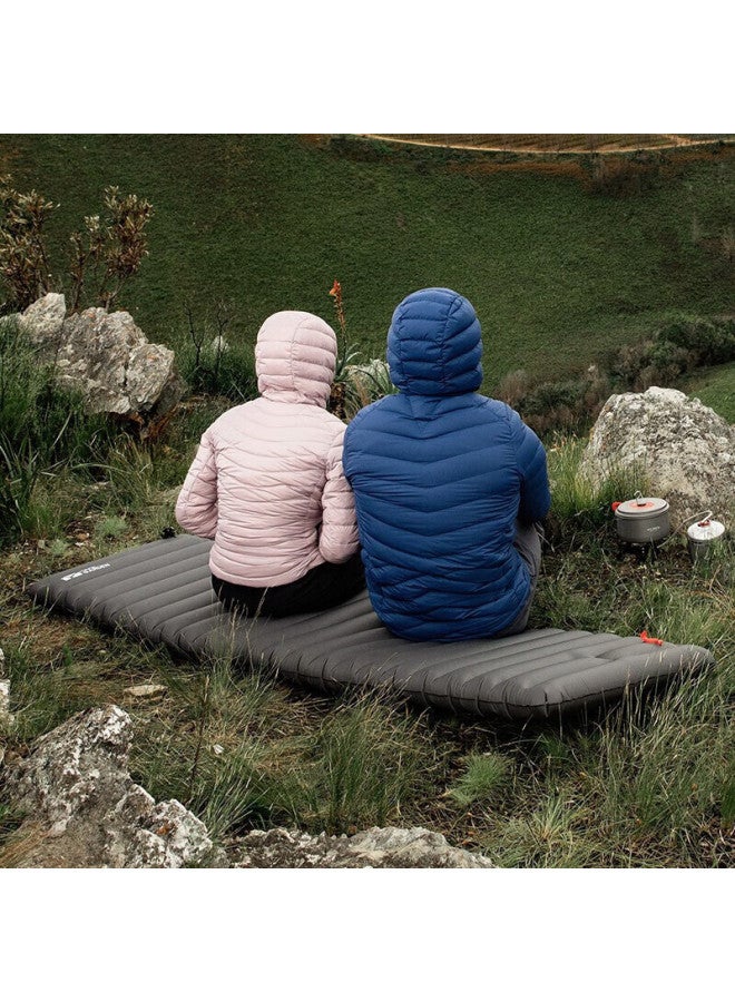 Mobigarden Moisture-proof Mat Outdoor Camping Extra Wide Thick Foldable Inflatable Single Air Mattress Nx20663004 Dark Iron Gray - Image 2