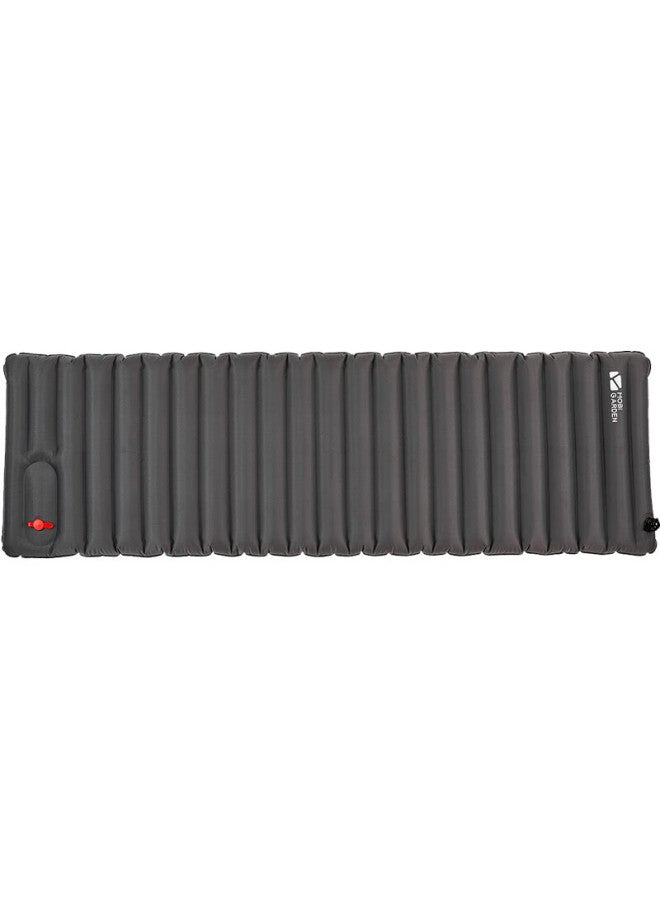 Mobigarden Moisture-proof Mat Outdoor Camping Extra Wide Thick Foldable Inflatable Single Air Mattress Nx20663004 Dark Iron Gray - Image 4