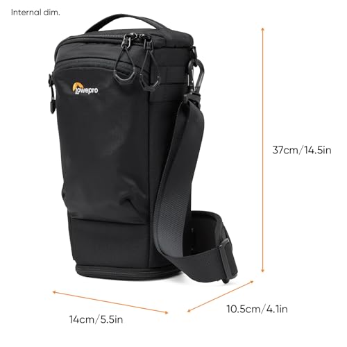 Lowepro ProTactic TLZ 75 Slim AW III Toploader Camera Bag, Camera Case for DSLR, Mirrorless, Vol. 4.5L, Dim: 14.57x4.13x5.5in for Cameras w/Lens attached, Modular Shoulder Bag, for Photographer/Video - Image 2