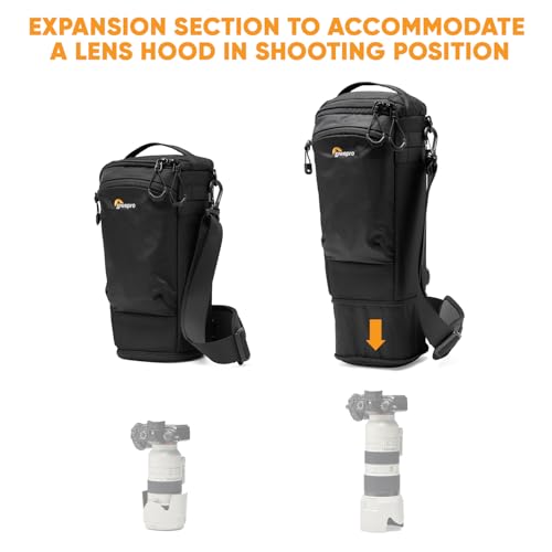 Lowepro ProTactic TLZ 75 Slim AW III Toploader Camera Bag, Camera Case for DSLR, Mirrorless, Vol. 4.5L, Dim: 14.57x4.13x5.5in for Cameras w/Lens attached, Modular Shoulder Bag, for Photographer/Video - Image 3