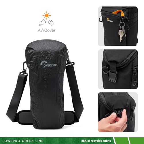 Lowepro ProTactic TLZ 75 Slim AW III Toploader Camera Bag, Camera Case for DSLR, Mirrorless, Vol. 4.5L, Dim: 14.57x4.13x5.5in for Cameras w/Lens attached, Modular Shoulder Bag, for Photographer/Video - Image 5