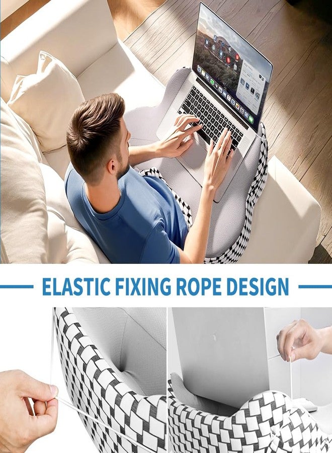 PARTNERJOY Reading Pillow, Laptop Pillow for Lap, Lap Desks for Adults Gaming, Memory Foam Lap Desks Pillow for Reading, Working, Gaming, Writing in Bed Couch Floor - Image 4