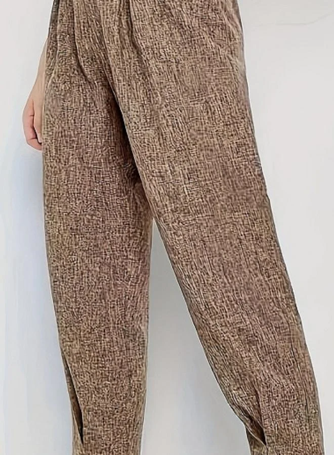 Take Two Solid High Rise Ankle Length Tapered Pants