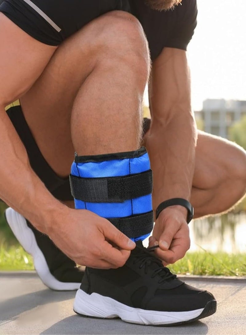 مخطوطات أوزان الكاحل قابلة للتعديل للنساء والرجال، وزن معصم الكاحل متين للأيدي أو القدمين، مقاومة للاهتراء، المشي والركض والجمباز والتمارين الرياضية المتحمسين لتدريب العضلات (3 كجم × 2 رقم) - Image 2