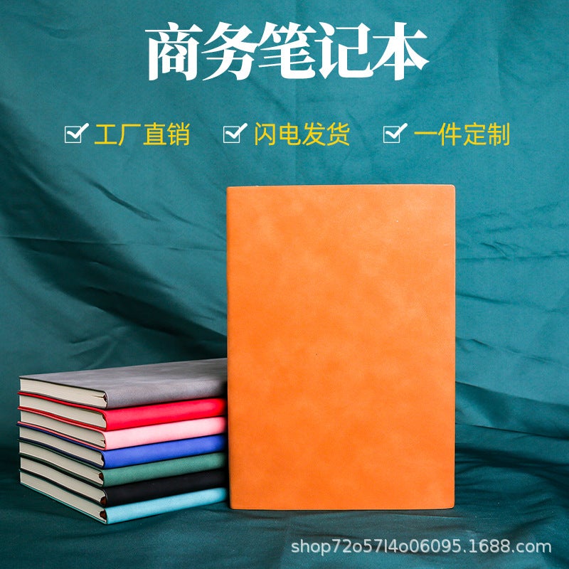 Sheepskin Notepad A5 Notebook Thickeneded Business B5 Meeting Record Book Pu Stationery Can Be Customized With Logo - Image 3