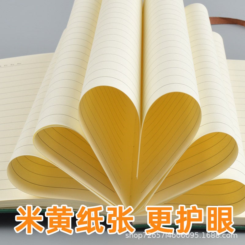 Sheepskin Notepad A5 Notebook Thickeneded Business B5 Meeting Record Book Pu Stationery Can Be Customized With Logo - Image 5